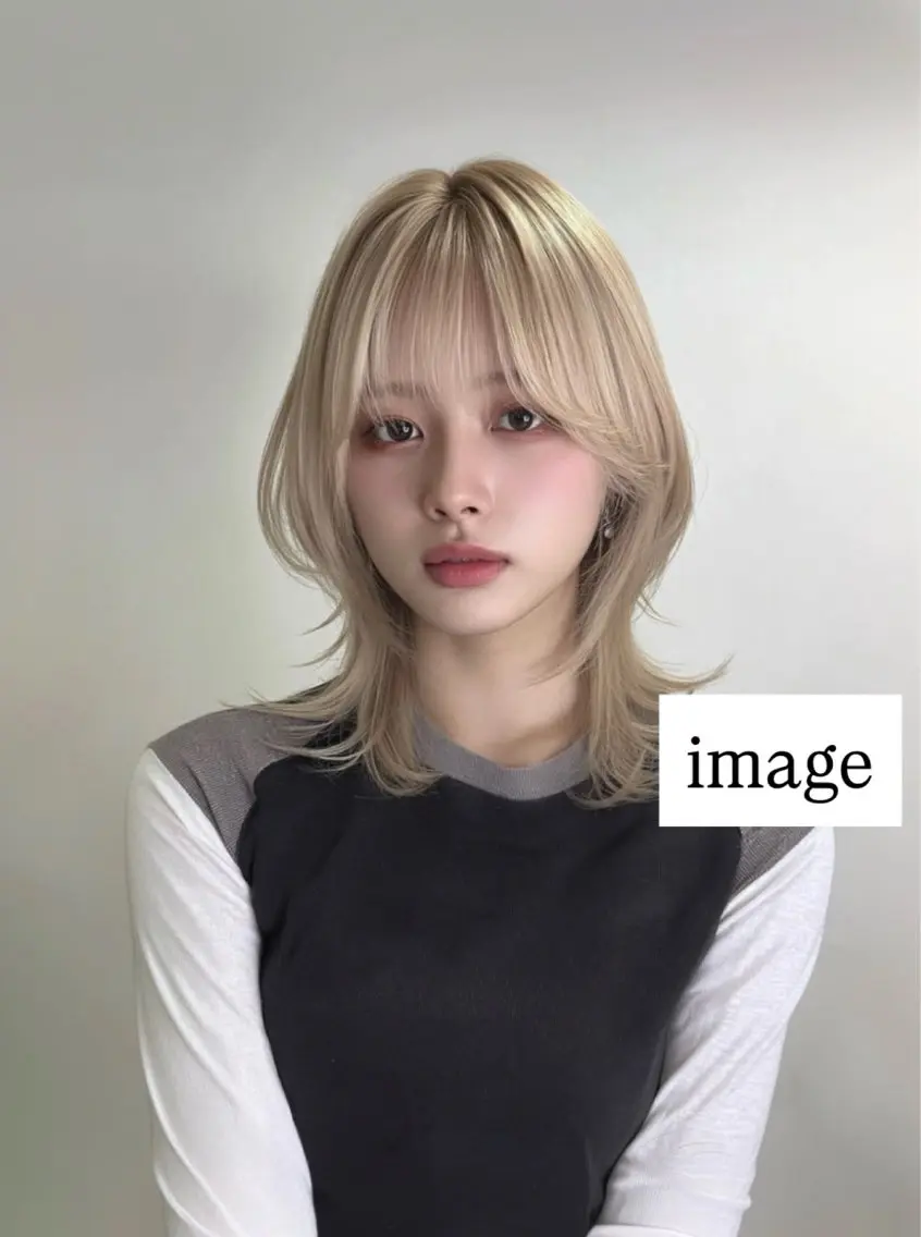 ミディアム ウルフカット カットカラー募集中/ MARI  /大宮のヘアスタイル