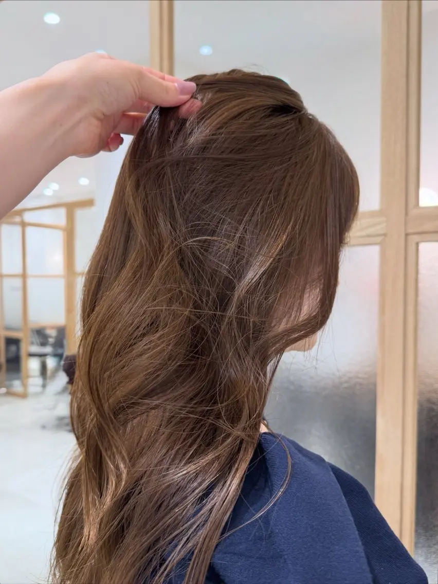 ロング カット ヘアカラー トリートメント 𓍯柔らかhair 𓍯 yukinoのヘアスタイル