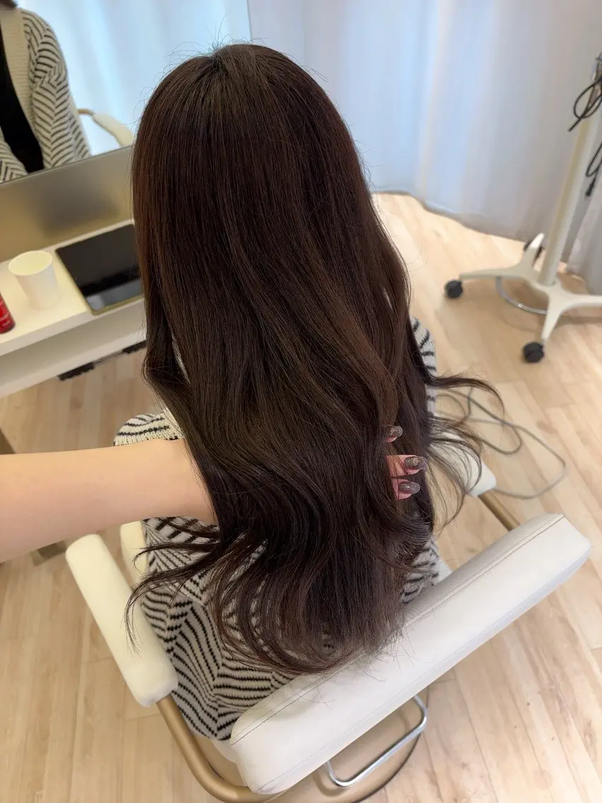 ロング カラー ParveMix 岡本えりかのヘアスタイル