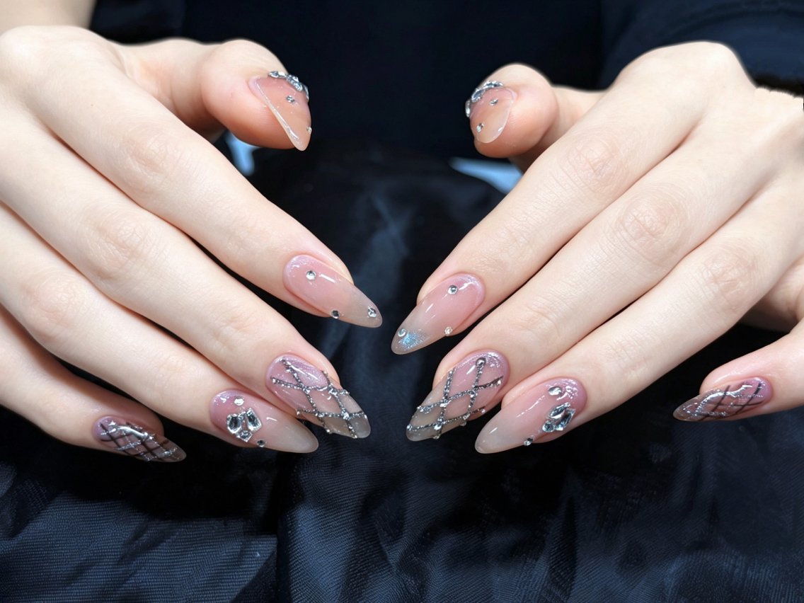 ネイル アートネイル ジェルネイル マグネットネイル Lu nailsalonのネイルデザイン