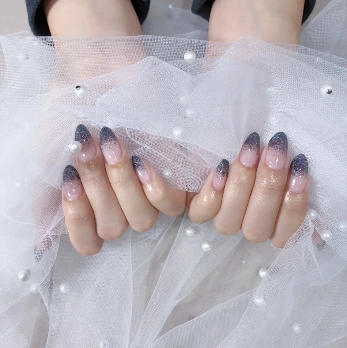 ネイル ラメ(グリッター) ynya nail♡のネイルデザイン