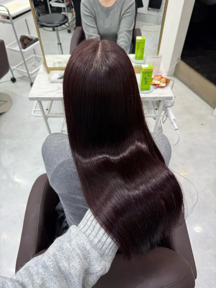 ロング カラー ヘアアレンジ ヘアカラー トリートメント ヘアセット 💗横浜美容室 💗HARUNAのヘアスタイル