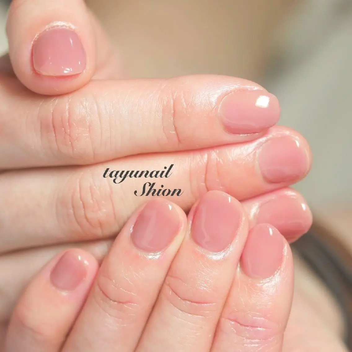 ネイル ブルー ジェルネイル 氷ネイル・うるうるネイル ワンカラーネイル パラジェル ネイルサロン 【たゆnail】のネイルデザイン