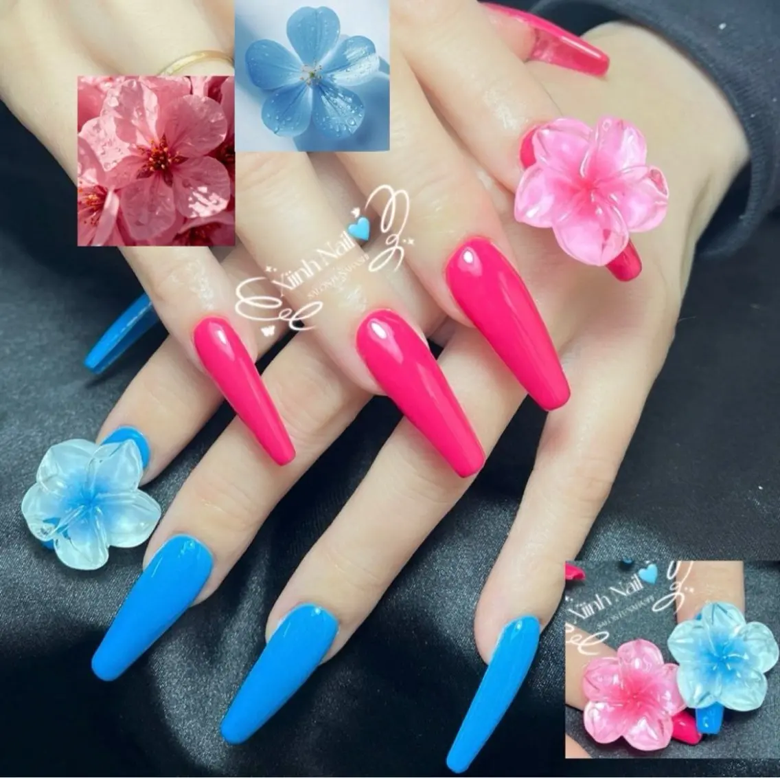 ネイル チークネイル 桜ネイル 長さ出し フットネイル ジェルネイル ハンドネイル Maika's nailのネイルデザイン