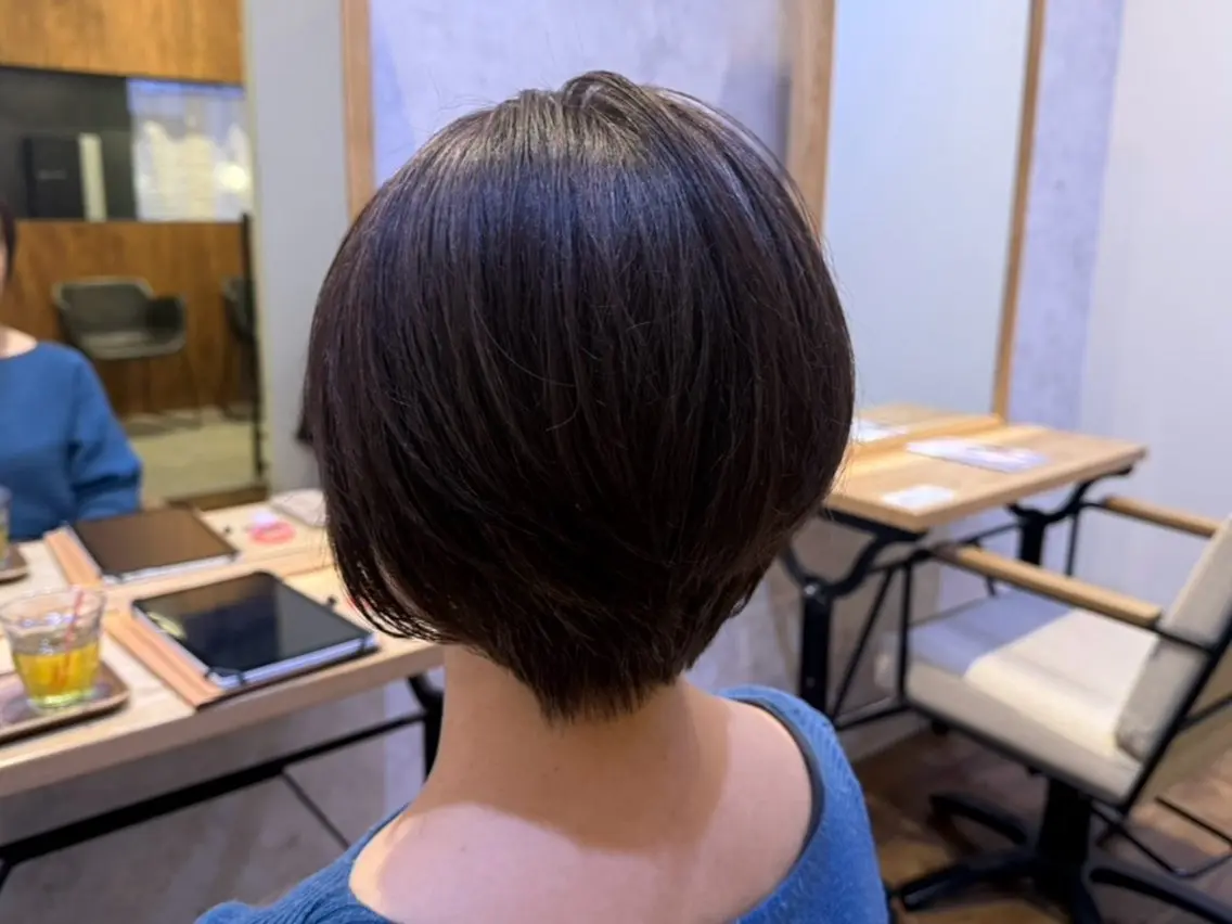 カット➕ワンカラー（ショートカット）の写真