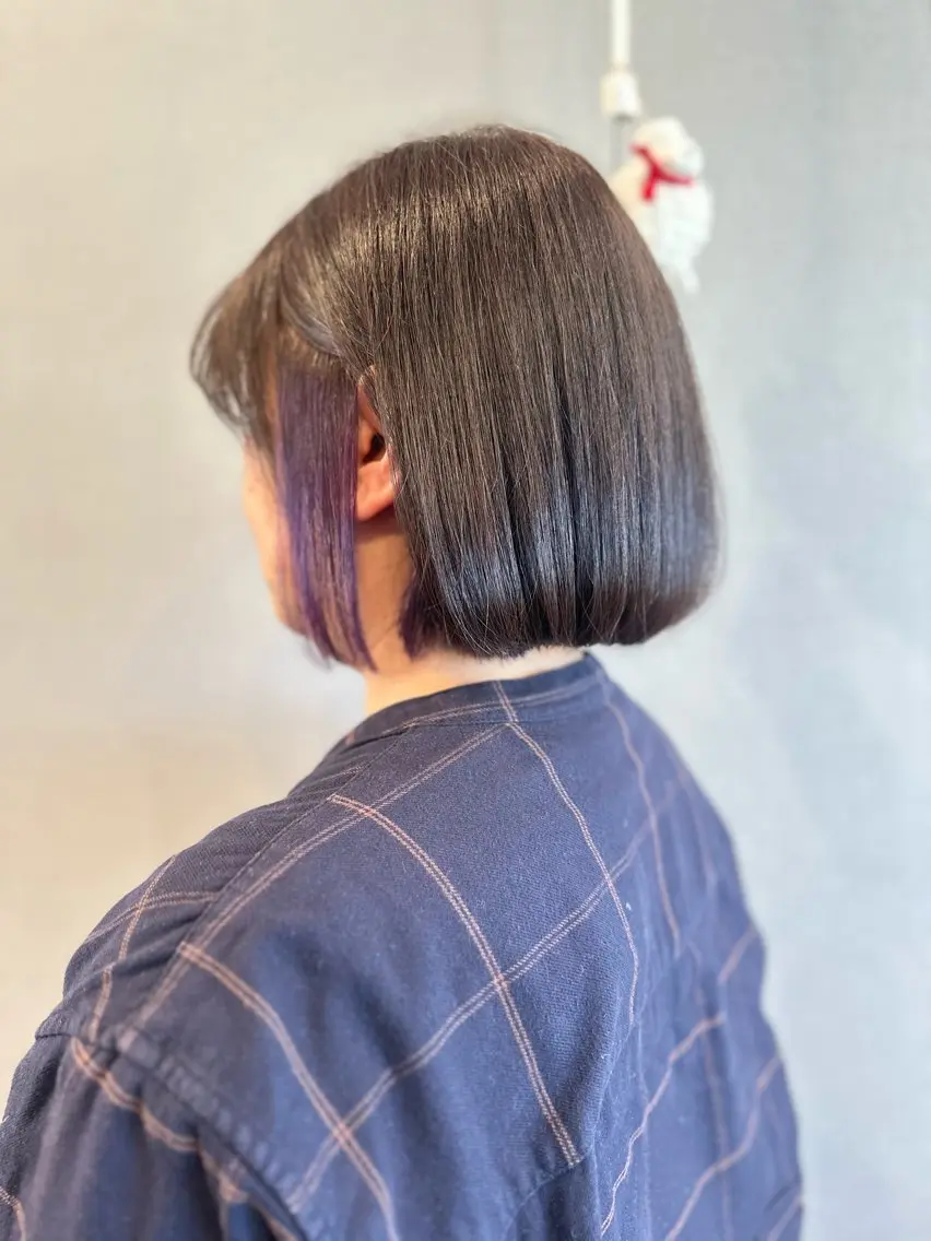 ミディアム カラー カット ヘアカラー トリートメント K Harukaのヘアスタイル
