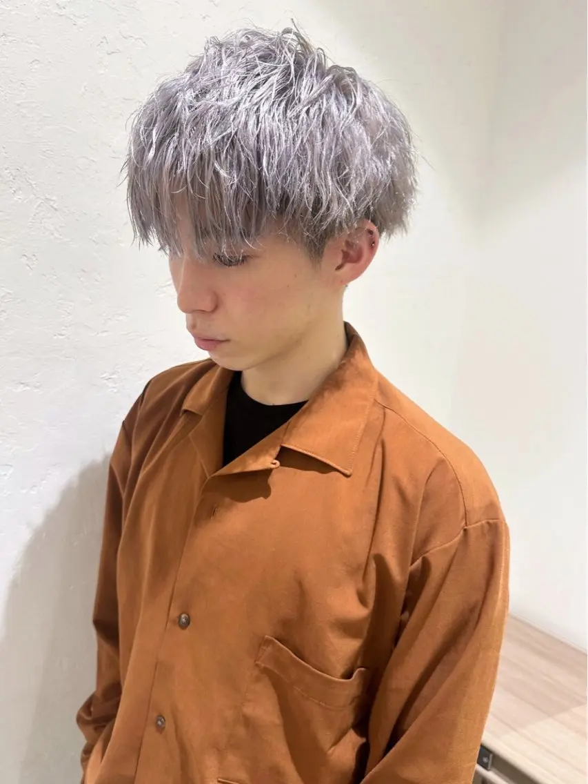 カラー メンズ ヘアカラー 柔らか透明感カラー/ 内田圭祐のヘアスタイル
