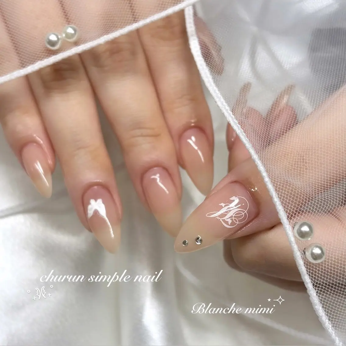 ネイル ハンドネイル Blanche mimi.u_aのネイルデザイン