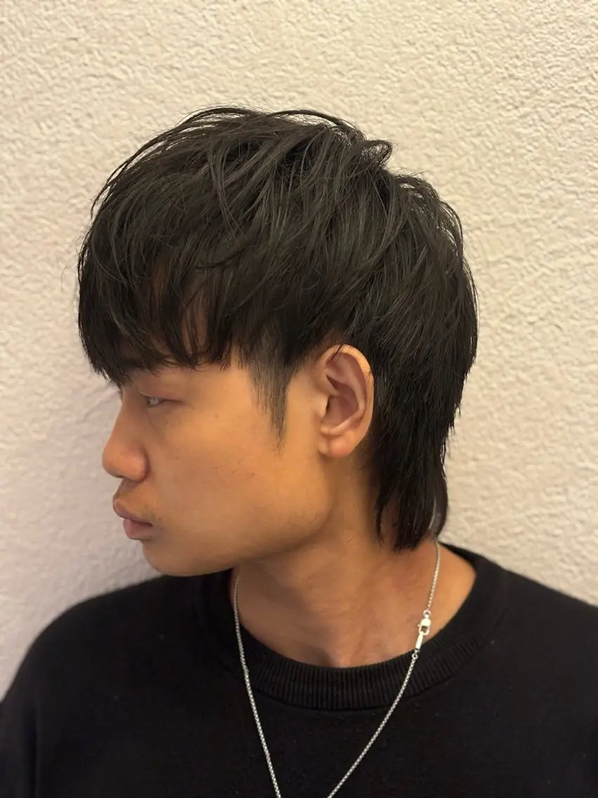セミロング メンズ 橋本 ゆりあのヘアスタイル