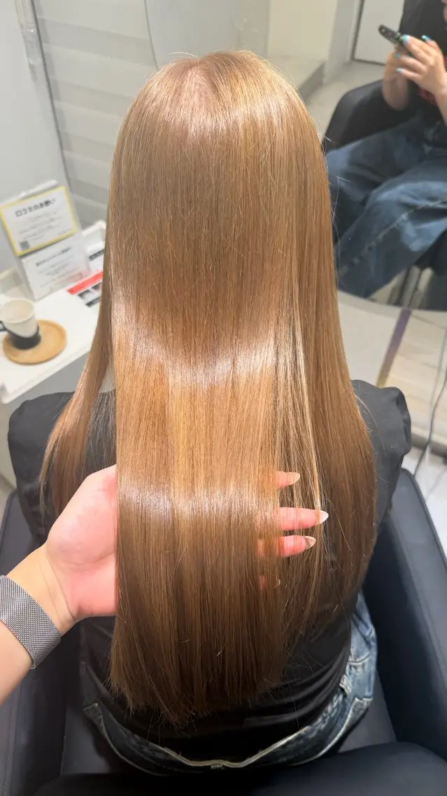 ロング カラー ヘアカラー トリートメント IENA髪質改善 honokaのヘアスタイル