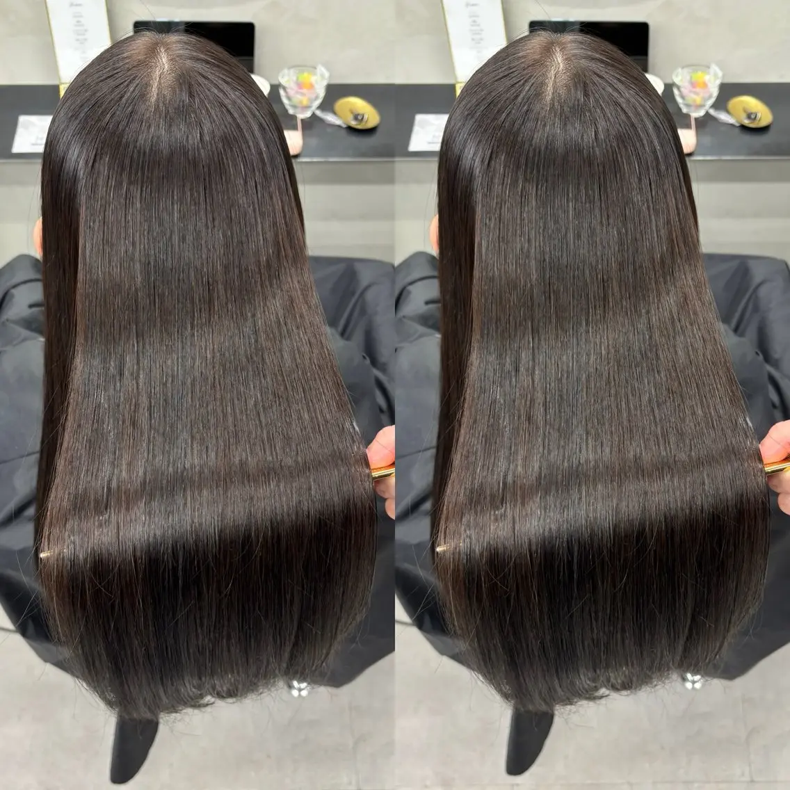 ロング カット ヘアカラー 縮毛矯正 トリートメント 今話題の艶髪矯正 美艶カラー/FUKAのヘアスタイル