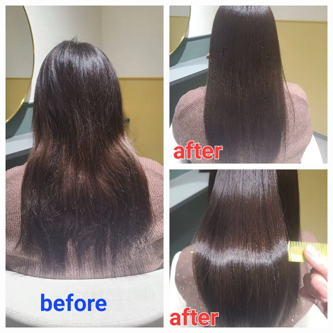 ロング 髪質改善 ロング カット ヘアカラー 縮毛矯正 トリートメント 髪質改善+艶専門 ✧ オオノのヘアスタイル