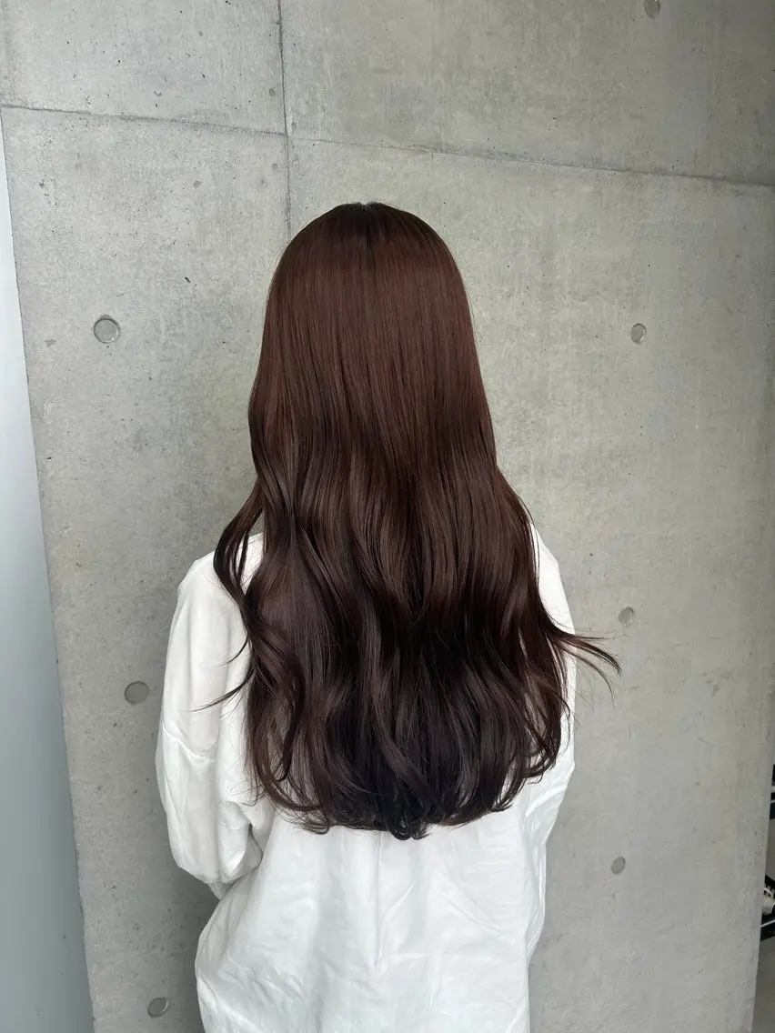 ロング カラー ヘアアレンジ カット ヘアカラー トリートメント ボブ艶モテカラー🫧 カリンのヘアスタイル