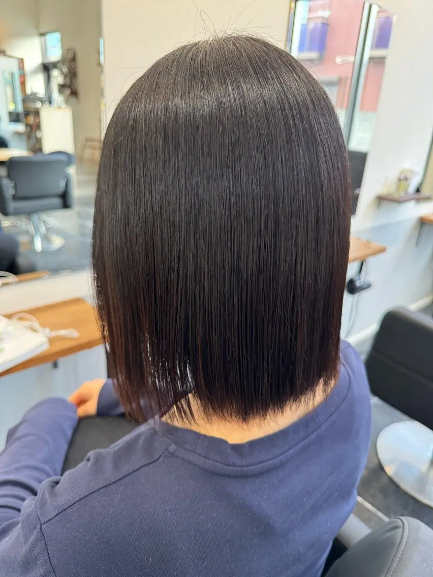 ショート 縮毛矯正 福井 遥人のヘアスタイル