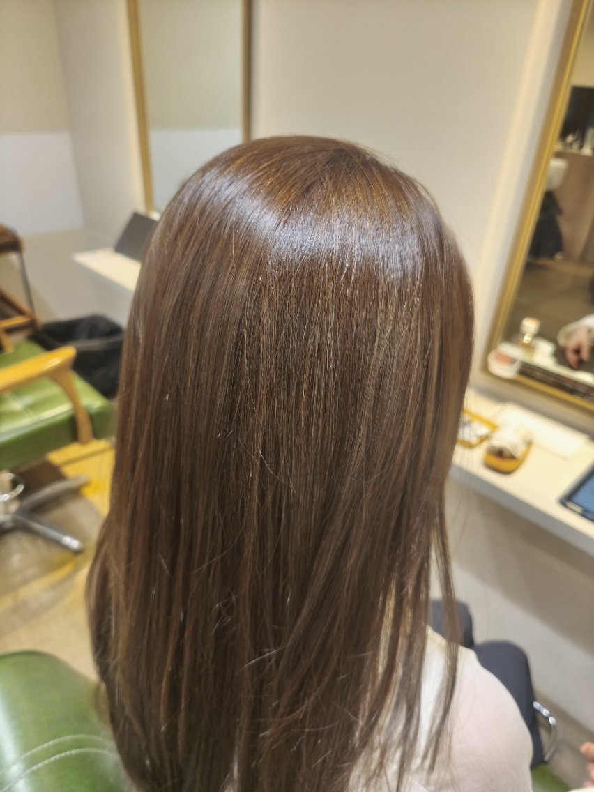 ロング ロング ヘアカラー トリートメント 木村 友恵のヘアスタイル