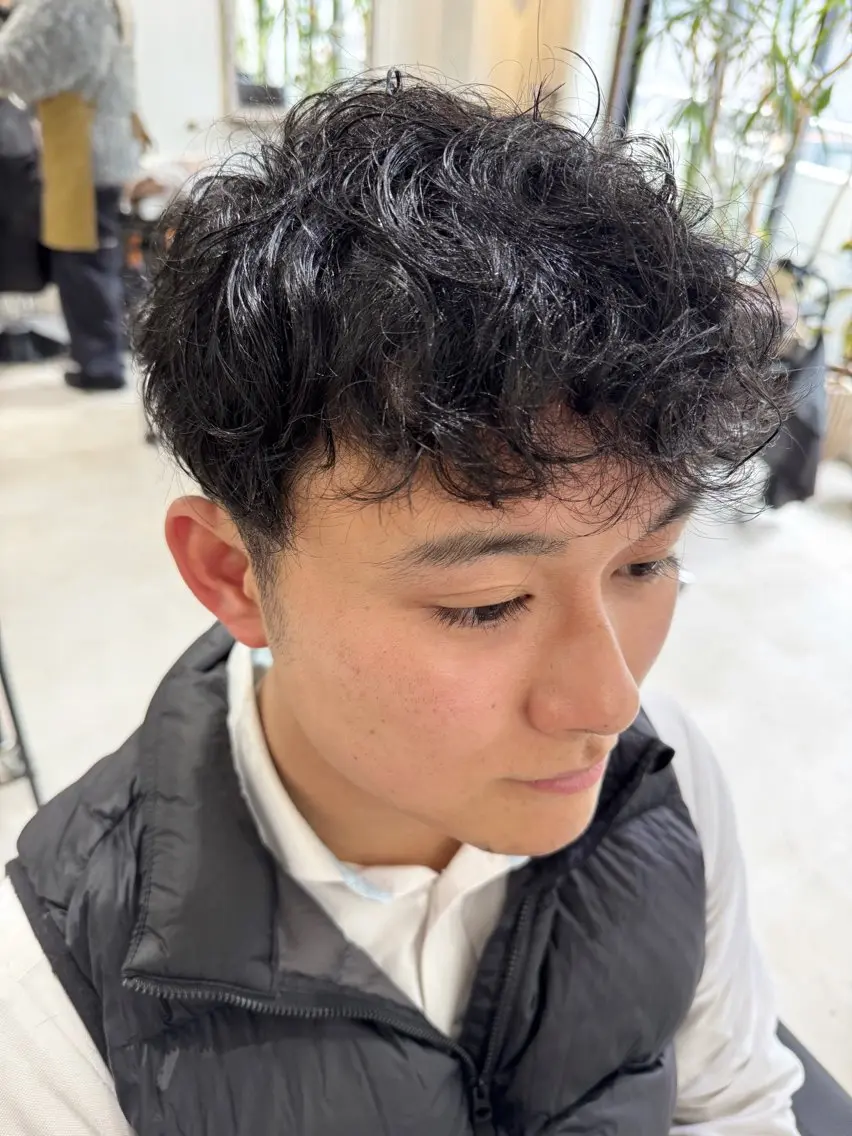 【モデル大募集‼️今だけ価格‼️】メンズカット＋ツイストパーマモデルの写真