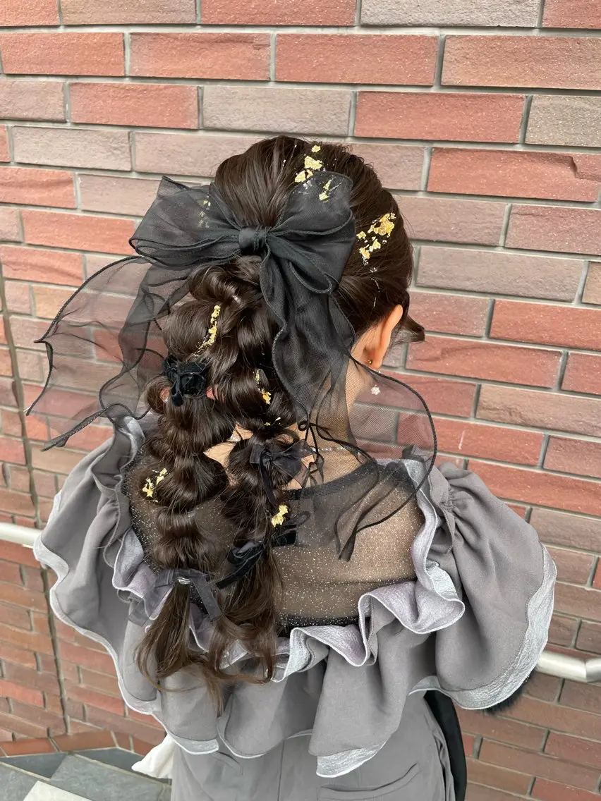 ロング ヘアアレンジ ポニーテール Mizuki 🐰🌟のヘアスタイル