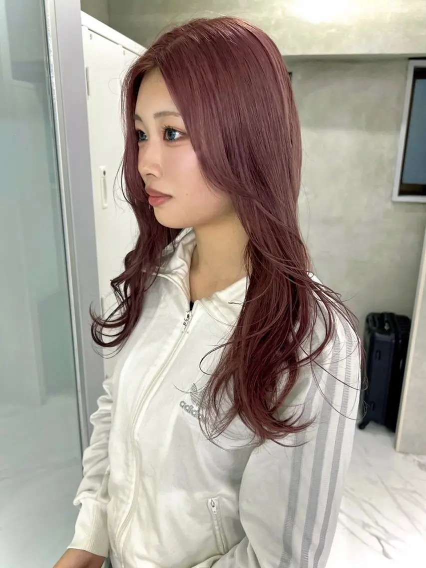 ロング ヘアカラー ヘアセット sweep˖ ࣪⊹ ルカ┊ケアブリーチのヘアスタイル