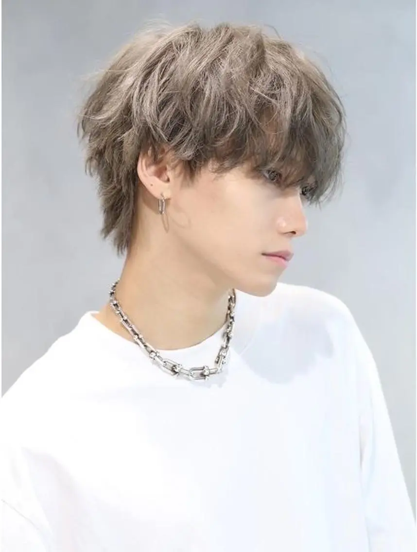 Men'sブリーチオンカラー🎨ダメージを最低限に抑えたケアブリーチでかっこよく仕上げます！の写真