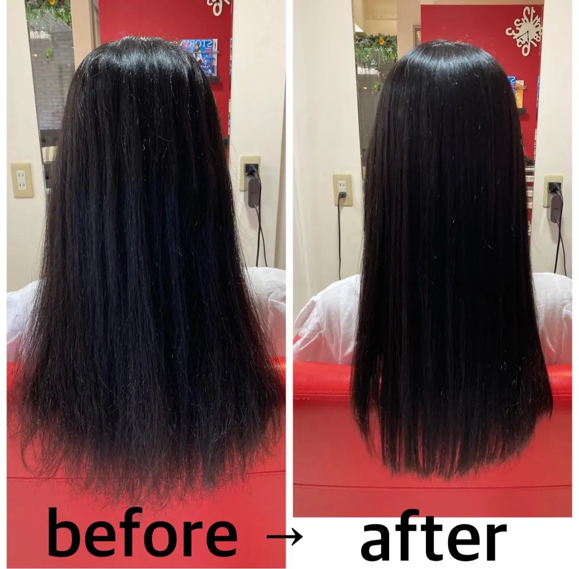 ロング 縮毛矯正 岸本 友子のヘアスタイル