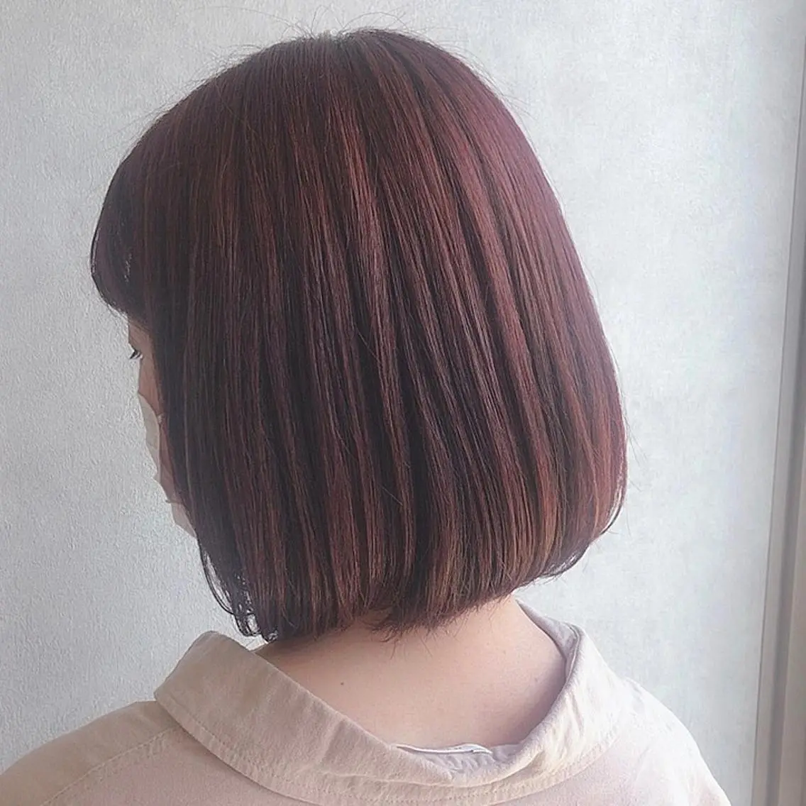 ショート カラー ピンクカラー バイオレットカラー たかはし まいのヘアスタイル
