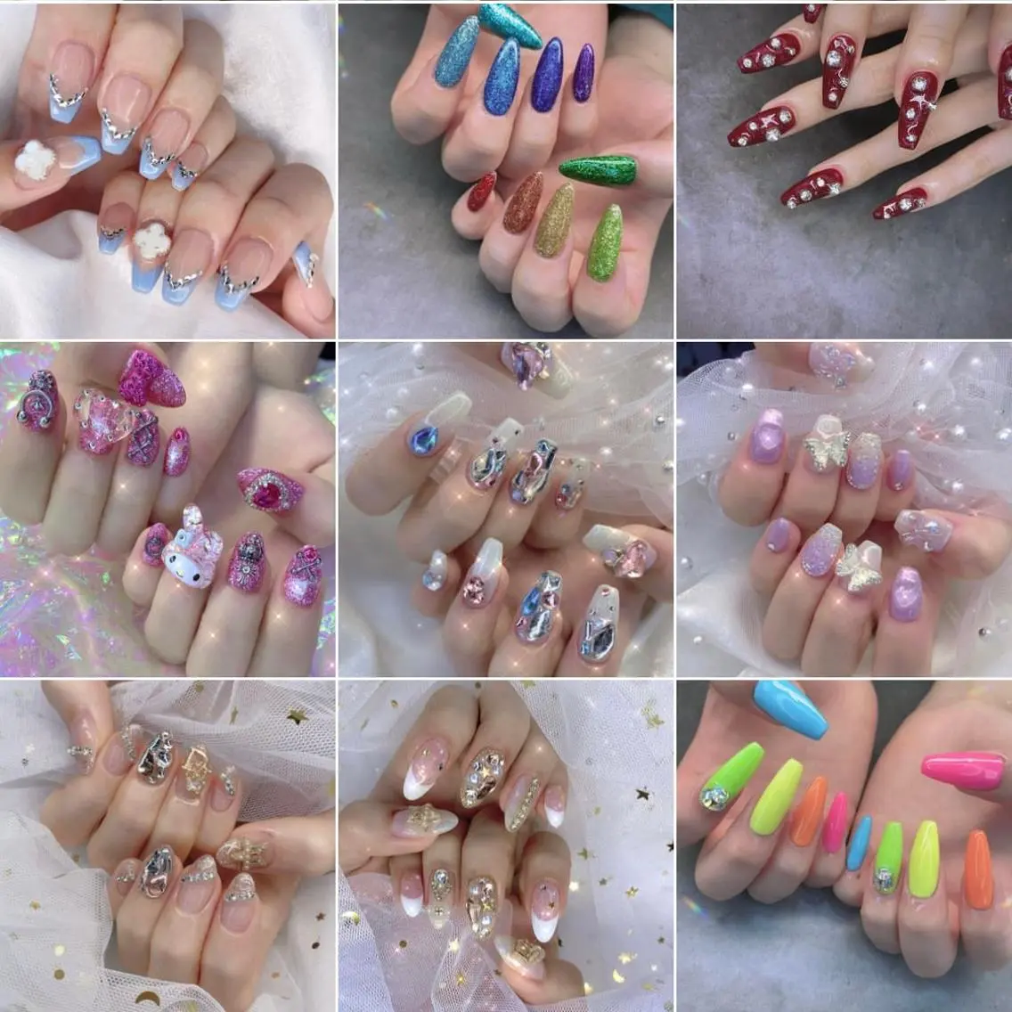 ネイル 渋谷／チップ長さ出し 👑アプレgel-xのネイルデザイン