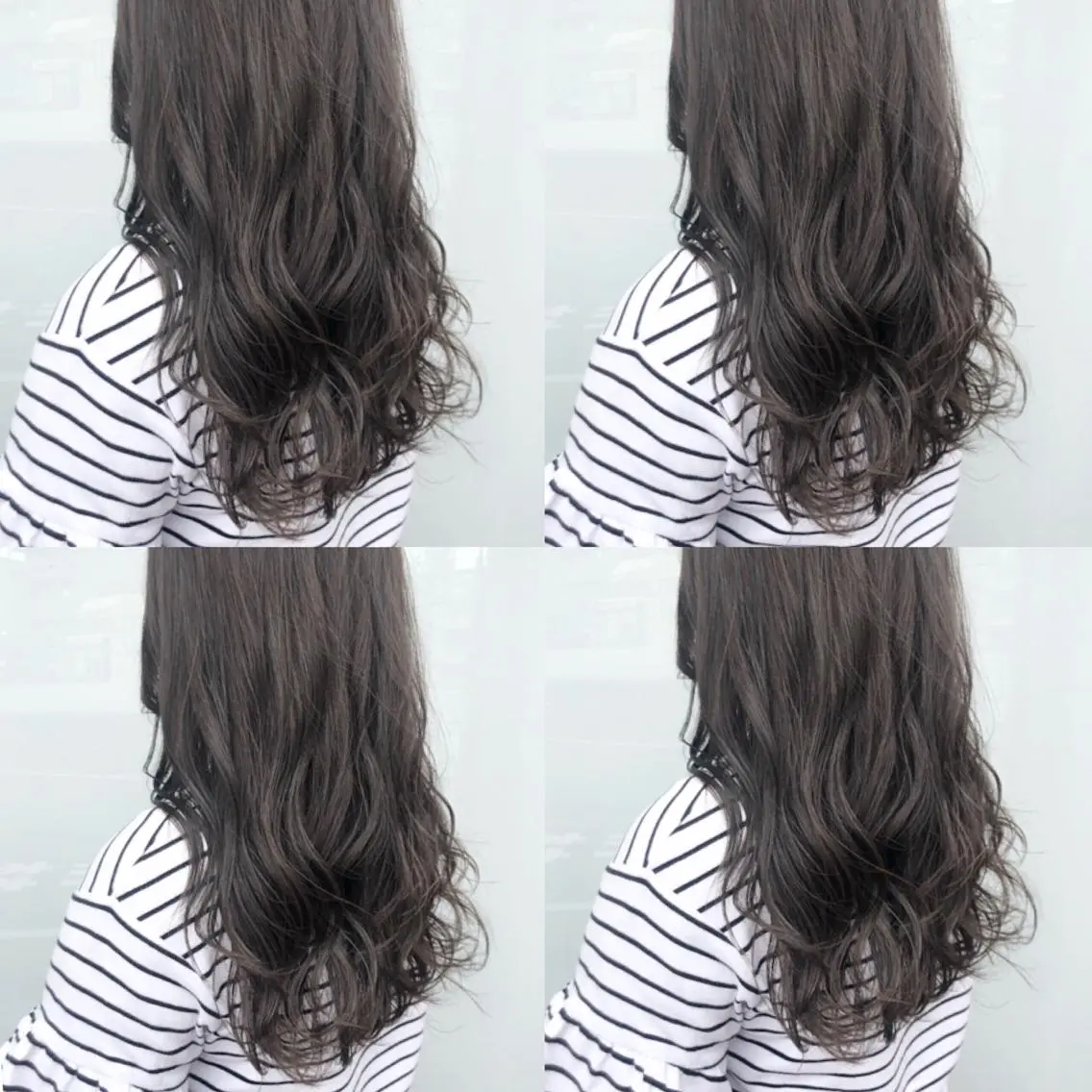 ロング カラー グレージュ ウルフカット ハッシュカット/七海のヘアスタイル