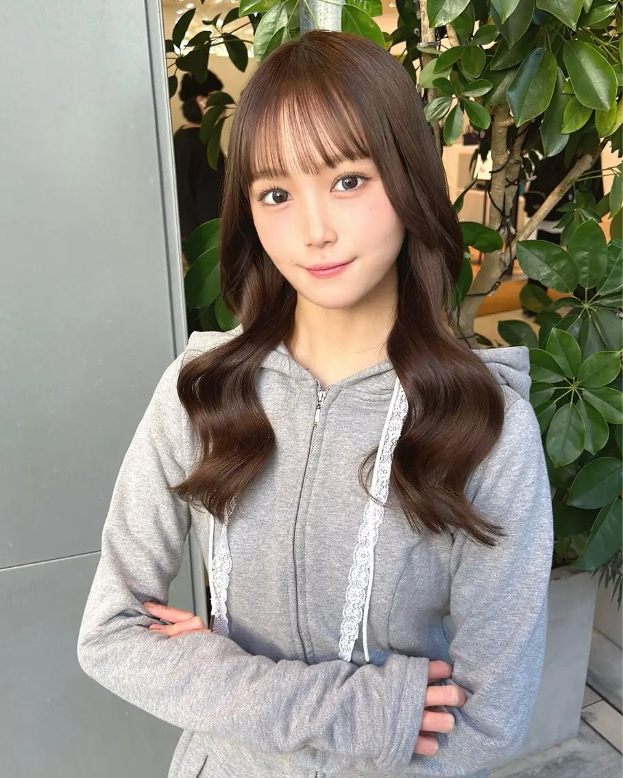 ミディアム ヘアセット 🤍YUKI 韓国 艶髪 🤍のヘアスタイル