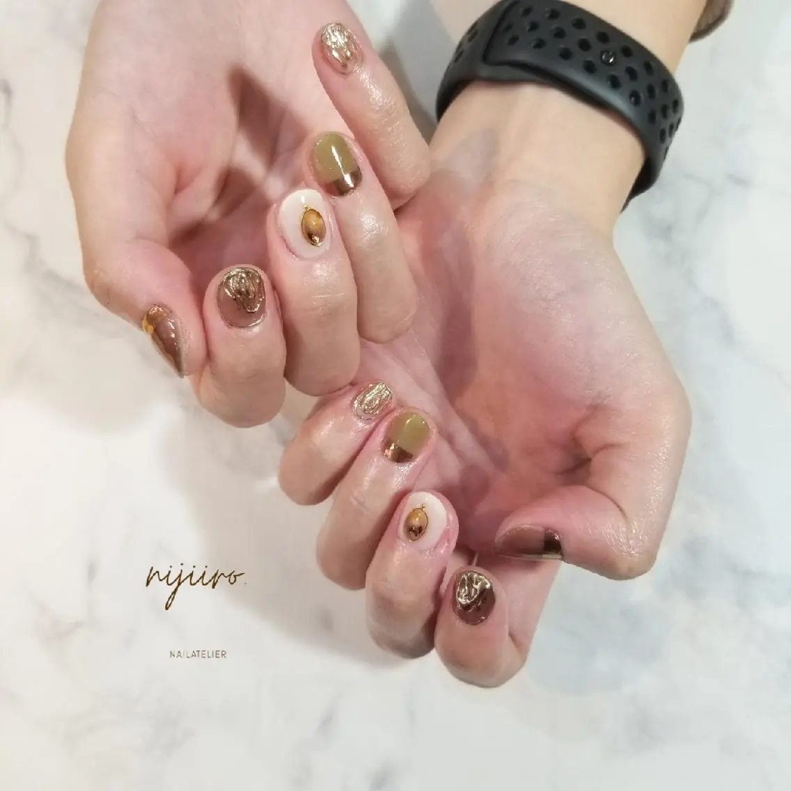 ネイル ニュアンスネイル ハンドネイル nijiiro🌈 サトウのネイルデザイン