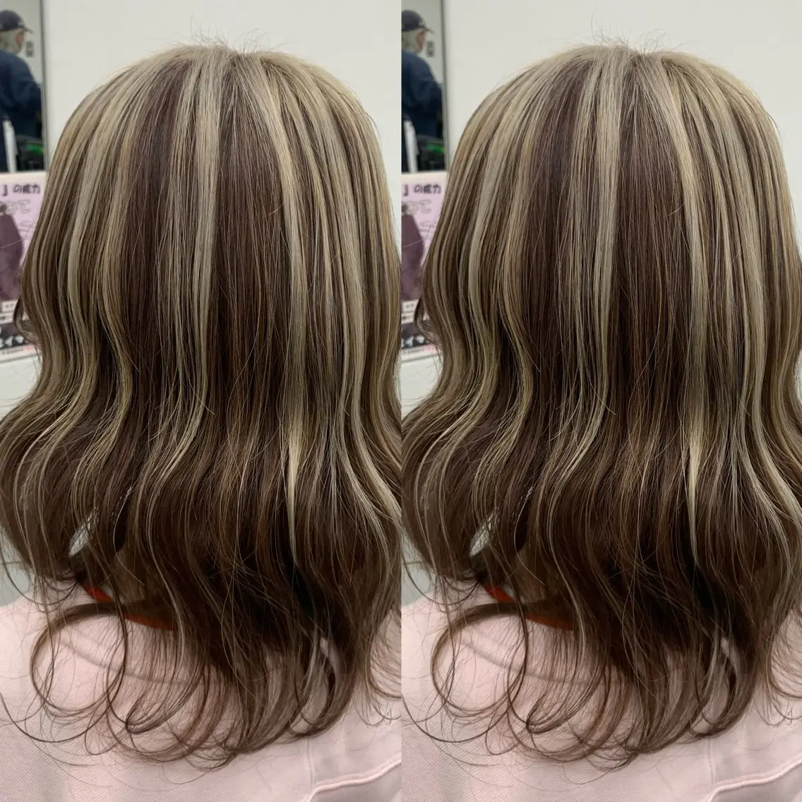 セミロング ブリーチ無しカラー✨ 美鈴のヘアスタイル