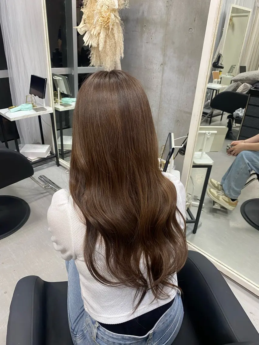カラー グレージュ XELM高崎 🤍Kyokaのヘアスタイル