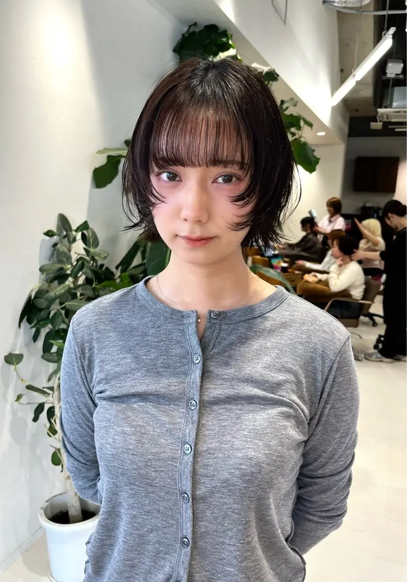 ショート カラー レイヤーカット レイヤーカット/ブラ ウンカラー/河野凜のヘアスタイル