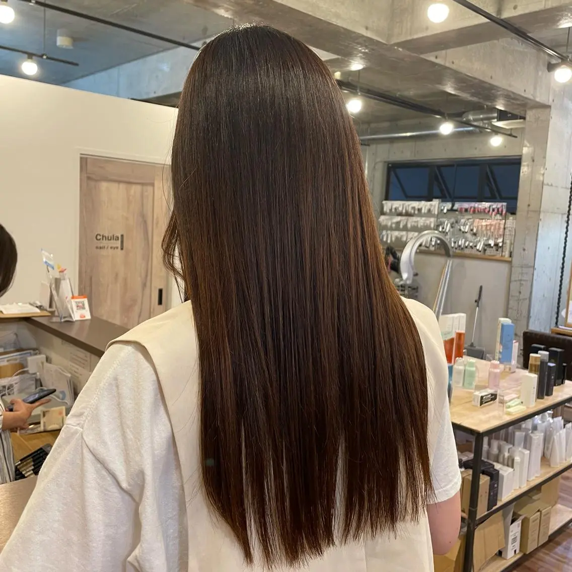 ロング パーマ 外間 智恵のヘアスタイル