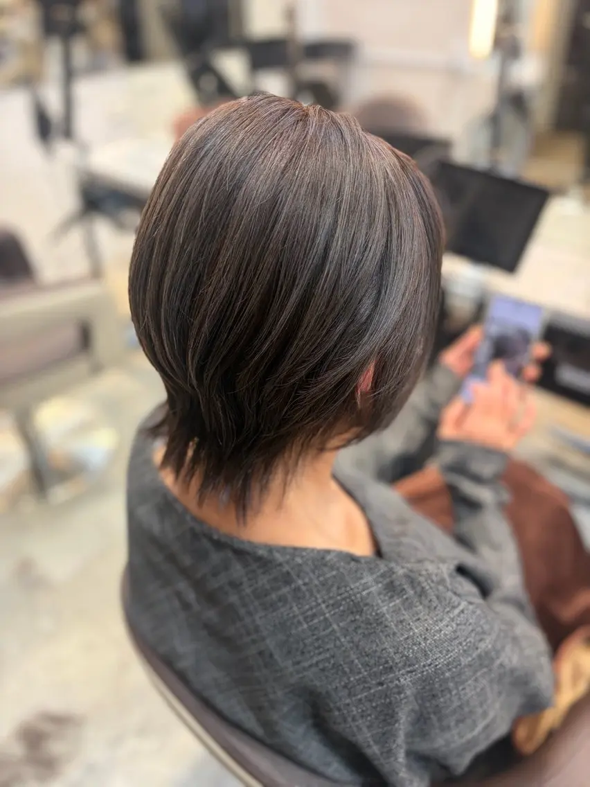 ショート カラー 💖艶髪縮毛矯正💖 Miikuのヘアスタイル