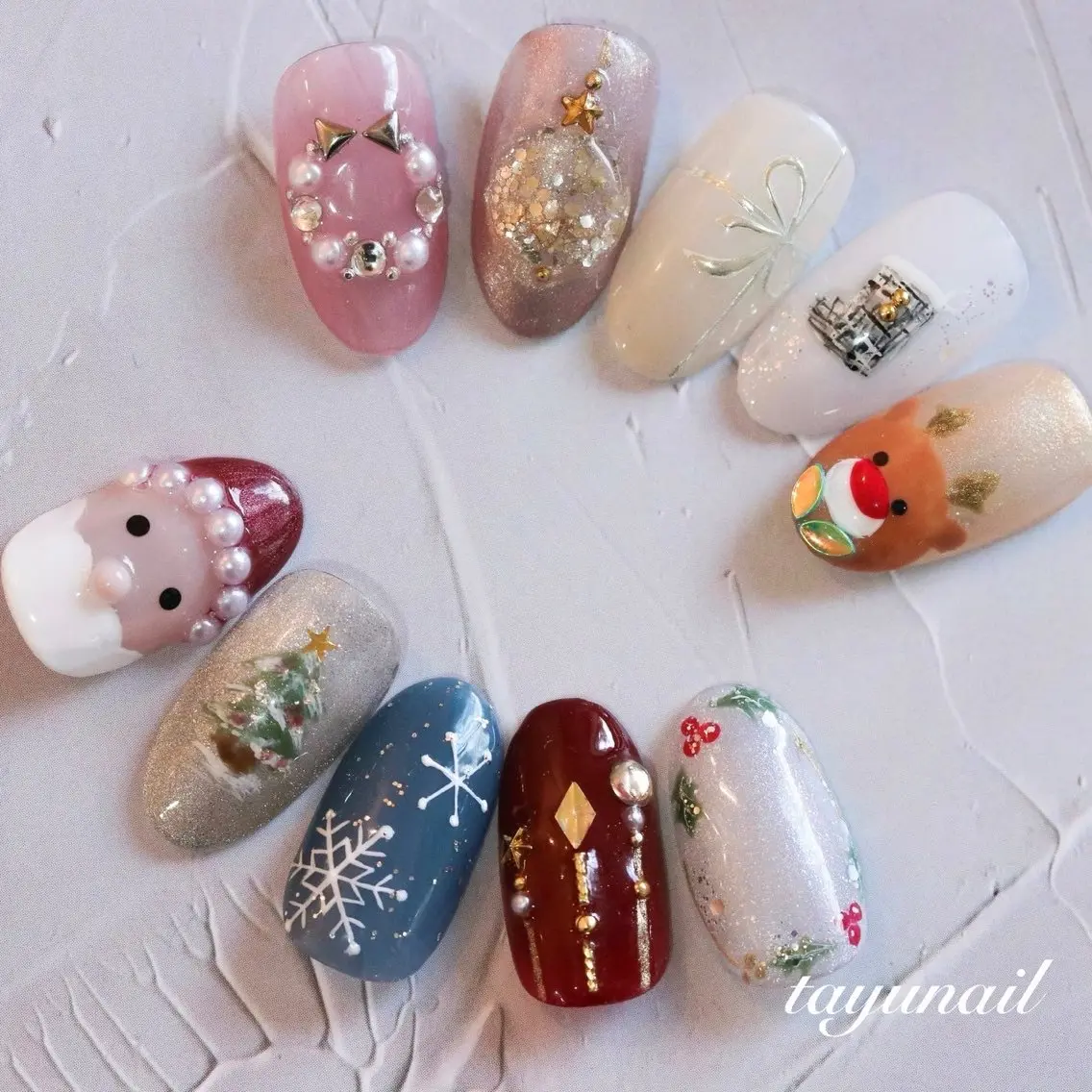 ネイル リボン ネイルサロン 【たゆnail】のネイルデザイン