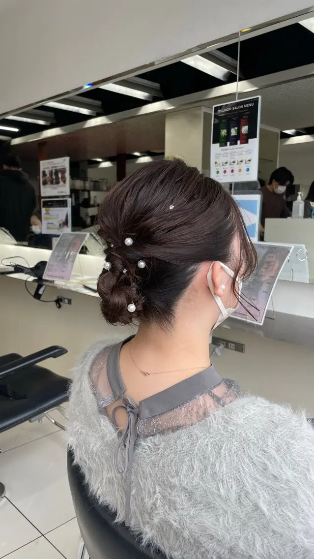 垢抜け前髪カット+おでかけヘアセットの写真