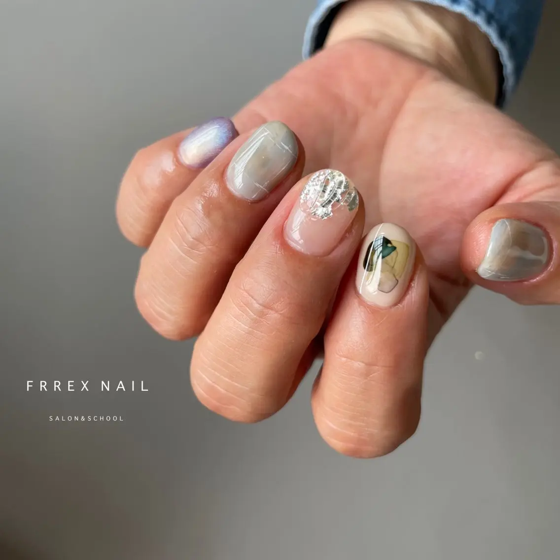 ネイル ハンドネイル ハンドケア freex nail /ニュアンス/個性派のネイルデザイン