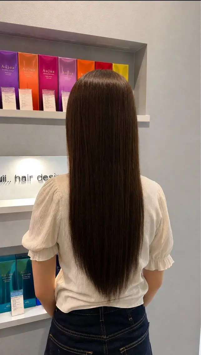 ロング カラー 髪質改善 トリートメント ヘアカラー トリートメント 髪質改善/ うる艶カラー🪄🫧のヘアスタイル