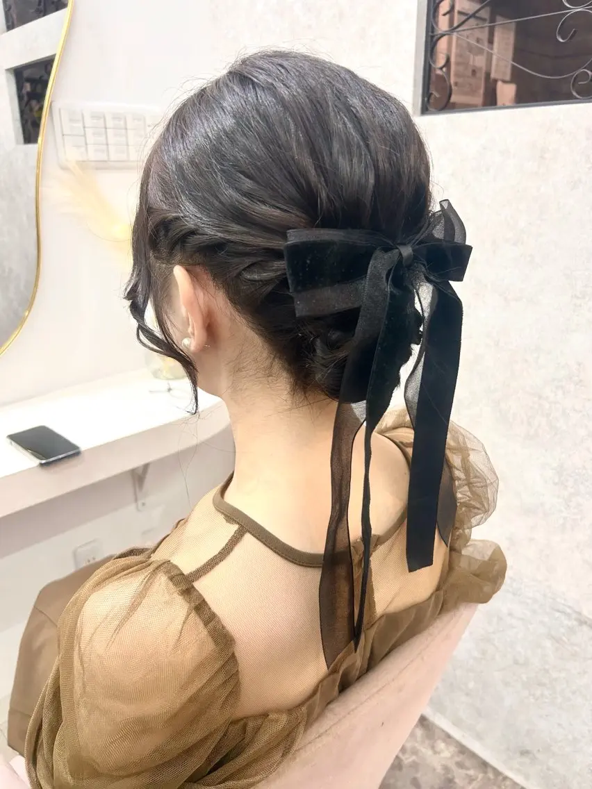 🎀お呼ばれヘア🎀.*･ﾟ結婚式やお出かけなどにぴったり‎✧︎特別な1日を彩るヘアアレンジ.*･ﾟの写真