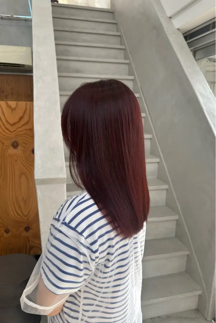 ミディアム ヘアカラー 【U】 manakaのヘアスタイル