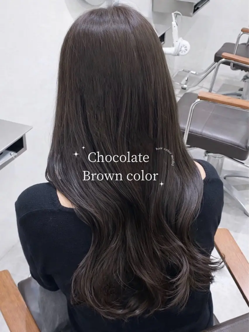 ロング カラー ブラウンカラー チョコレートブラウン 髪質改善 AIRI🌸【梅田】 マツエク/パリエクのマツエク・マツパデザイン