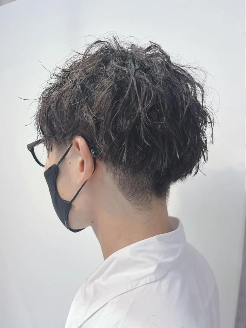 【メンズ限定】カット＋デザインパーマ＋ケアトリートメント　【ツイスパOK】¥8000の写真