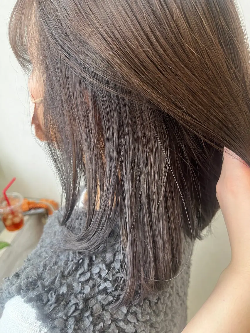 ロング カラー ヘアカラー トリートメント 縮毛矯正🫧/ 武笠 友香🤍のヘアスタイル