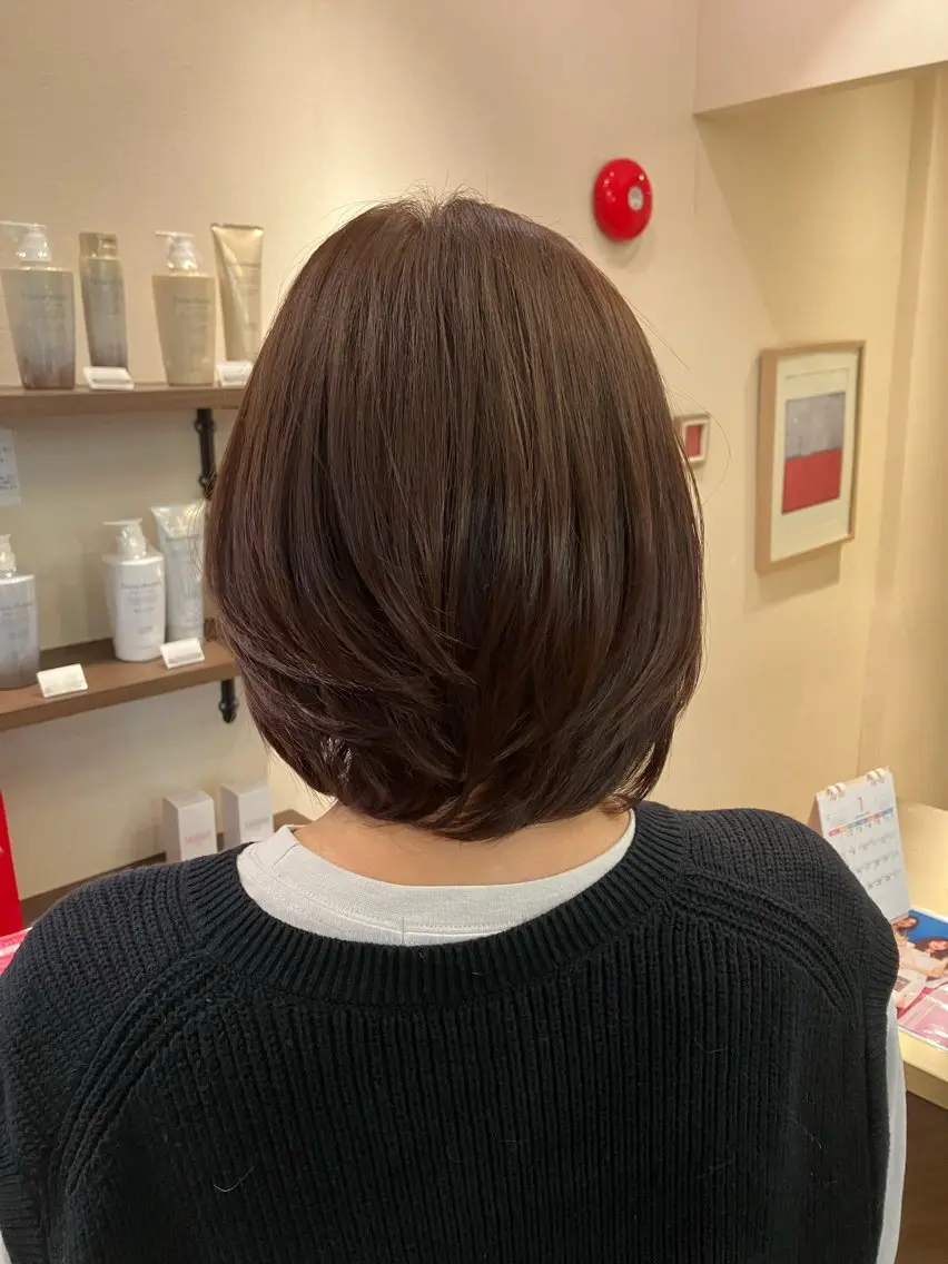 ミディアム トリートメント 阿部 雲母のヘアスタイル