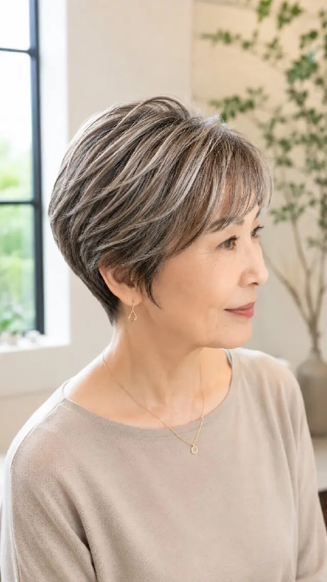 ショート ハイライト 千葉 光春のヘアスタイル