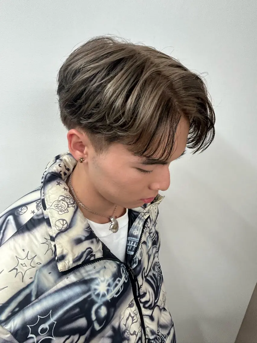 カラー パーマ メンズ 塚内 将哉のヘアスタイル