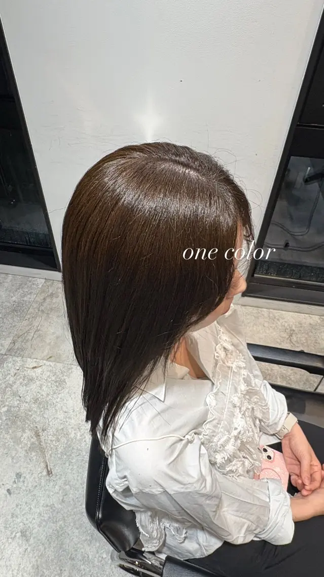 ミディアム カラー 槇野 皓介のヘアスタイル