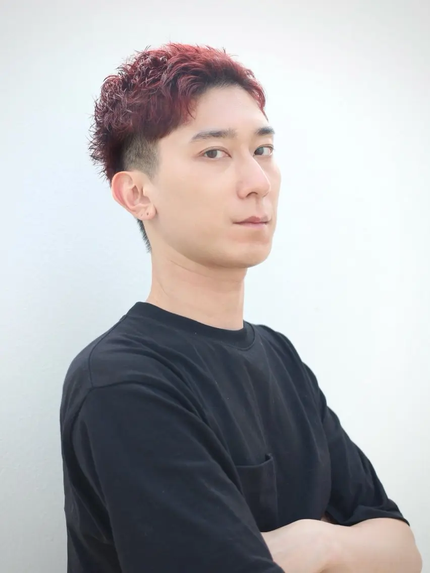 カラー メンズ カット ヘアカラー トリートメント たけなか ゆいのヘアスタイル