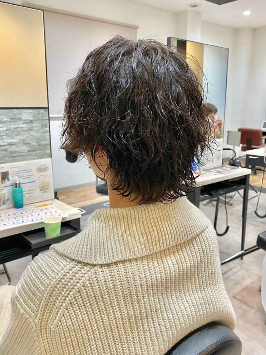 メンズカット+パーマ+2step トリートメントの写真