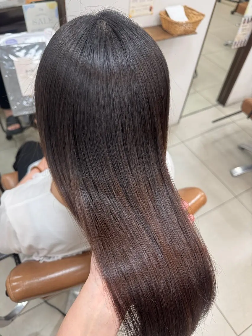 ロング カラー 髪質改善 池田 菜摘のヘアスタイル